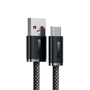 Baseus кабель usb-a на type-c 100w 2м dynamic series, серый Thumbnail 2