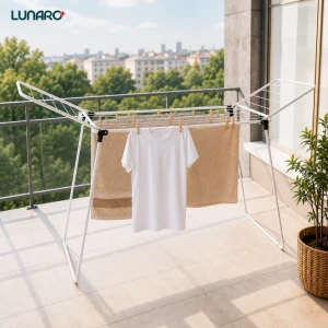 Uscator de rufe lunaro nova-wh 102.5 x 55 x 5 cm, 18 m, max. 15 kg, alb Thumbnail 4
