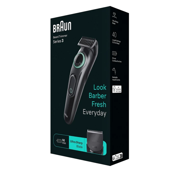 Мужской триммер braun bt3411, чёрный 2