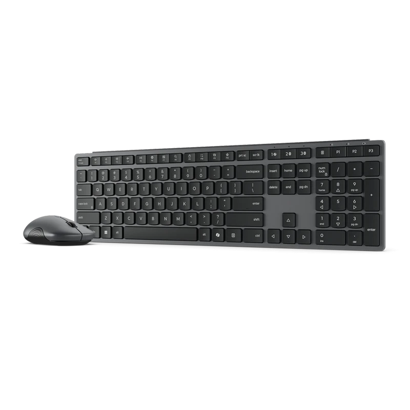 Set tastatură + mouse lenovo 700, fără fir, luna grey 4