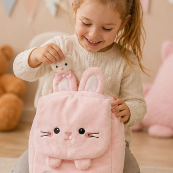 Rucsac de pluș pentru copii "animăluțe", 6 modele 12