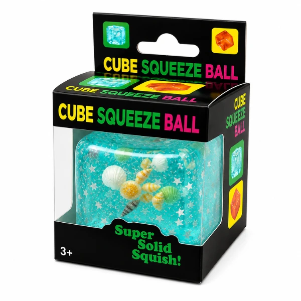 Cub antistres "needoh: flippy ice cube" cu scoici, 5.5×5.5×5.5 cm 3