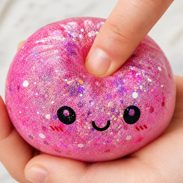 Jucărie antistres „flippy squishy: dumpling”cu sclipici, 8.5 x 8.5 x 8.5 cm 9