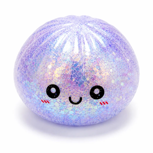 Jucărie antistres „flippy squishy: dumpling”cu sclipici, 8.5 x 8.5 x 8.5 cm 8