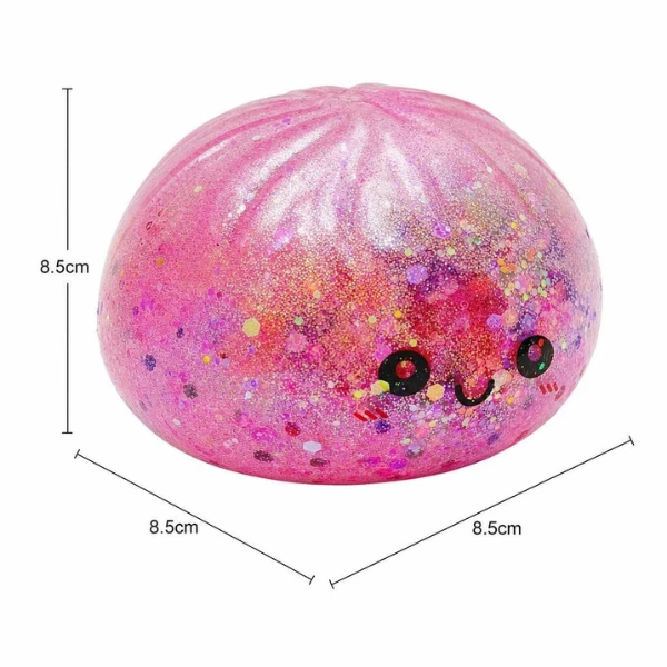 Jucărie antistres „flippy squishy: dumpling”cu sclipici, 8.5 x 8.5 x 8.5 cm 5