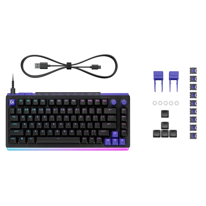 Tastatură logitech g512 x 75, cu fir, negru 7