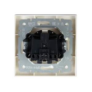 Priză cu împământare și obturator brite 16 a 220 - 240 v perlă iek Thumbnail 2