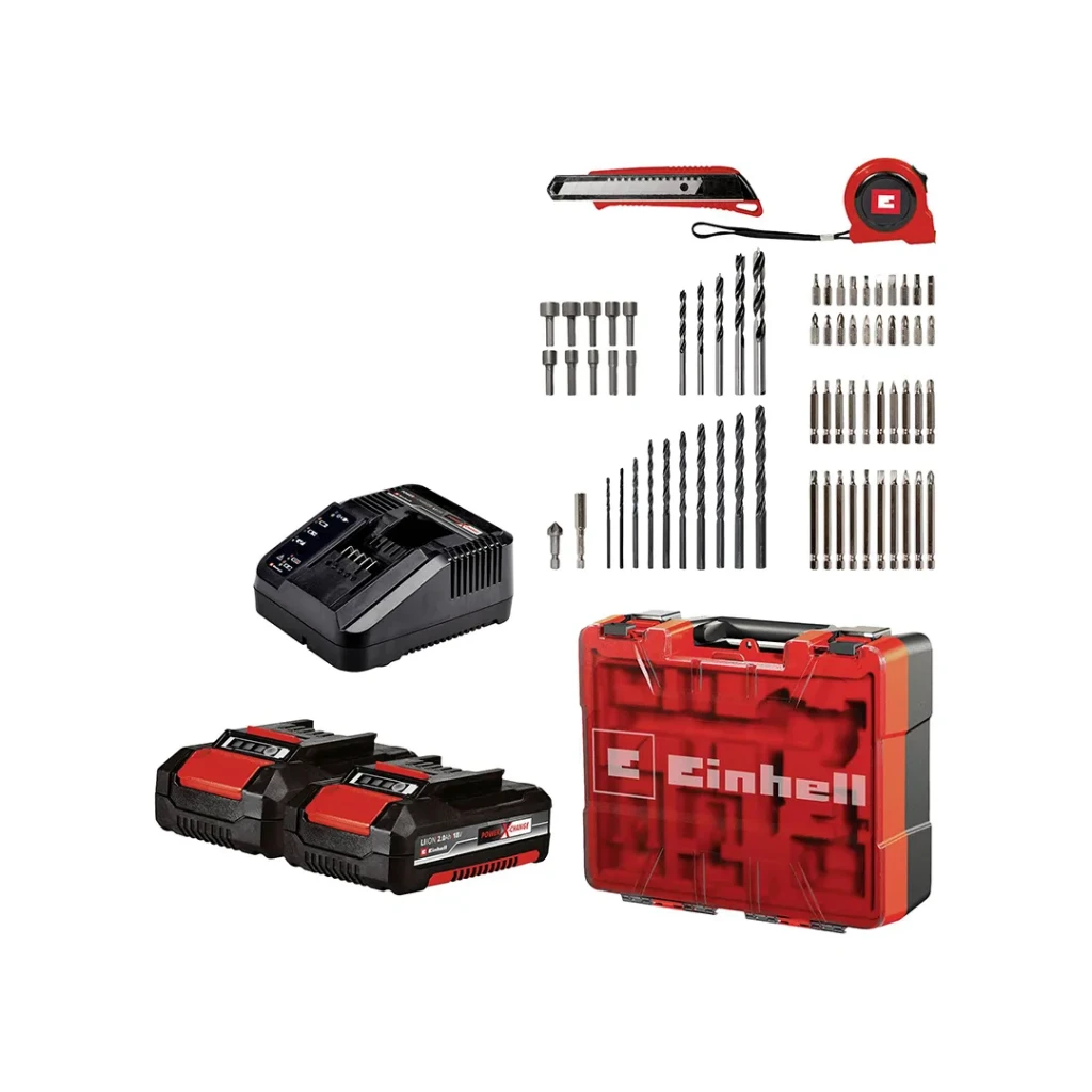 Șurubelniță pe acumulator te-cd 18/40 li +69 40 nm 2.0 ah 18 v 0 - 1500 rot/min einhell 2