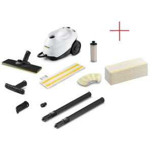 Пароочиститель karcher sc 3 easyfix + easyfix laveta, белый