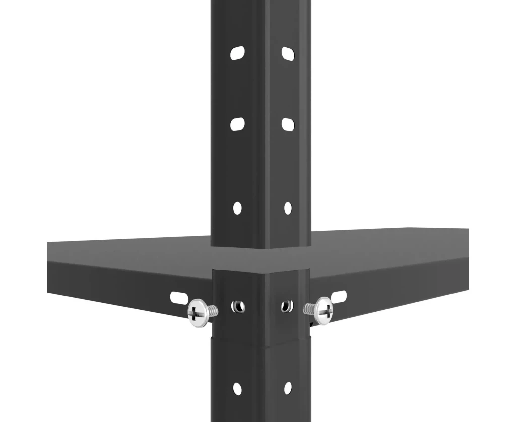 Raft metalic de depozitare cu suruburi nex elegant 1840x950x440 mm, 5 rafturi metal, antracit 4