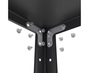 Raft metalic de depozitare cu suruburi nex elegant 1840x950x440 mm, 5 rafturi metal, antracit Thumbnail 2