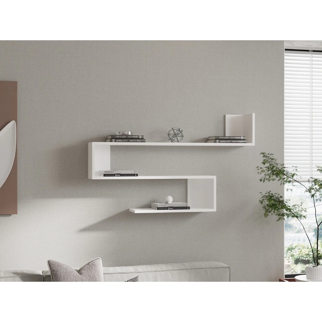 Настенная полка hanah home penne white 4