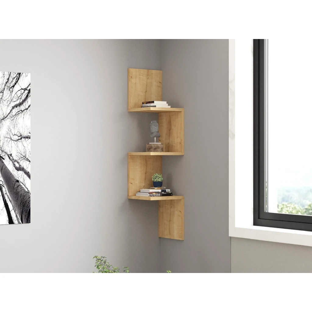 Настенная полка hanah home zikzak white 7