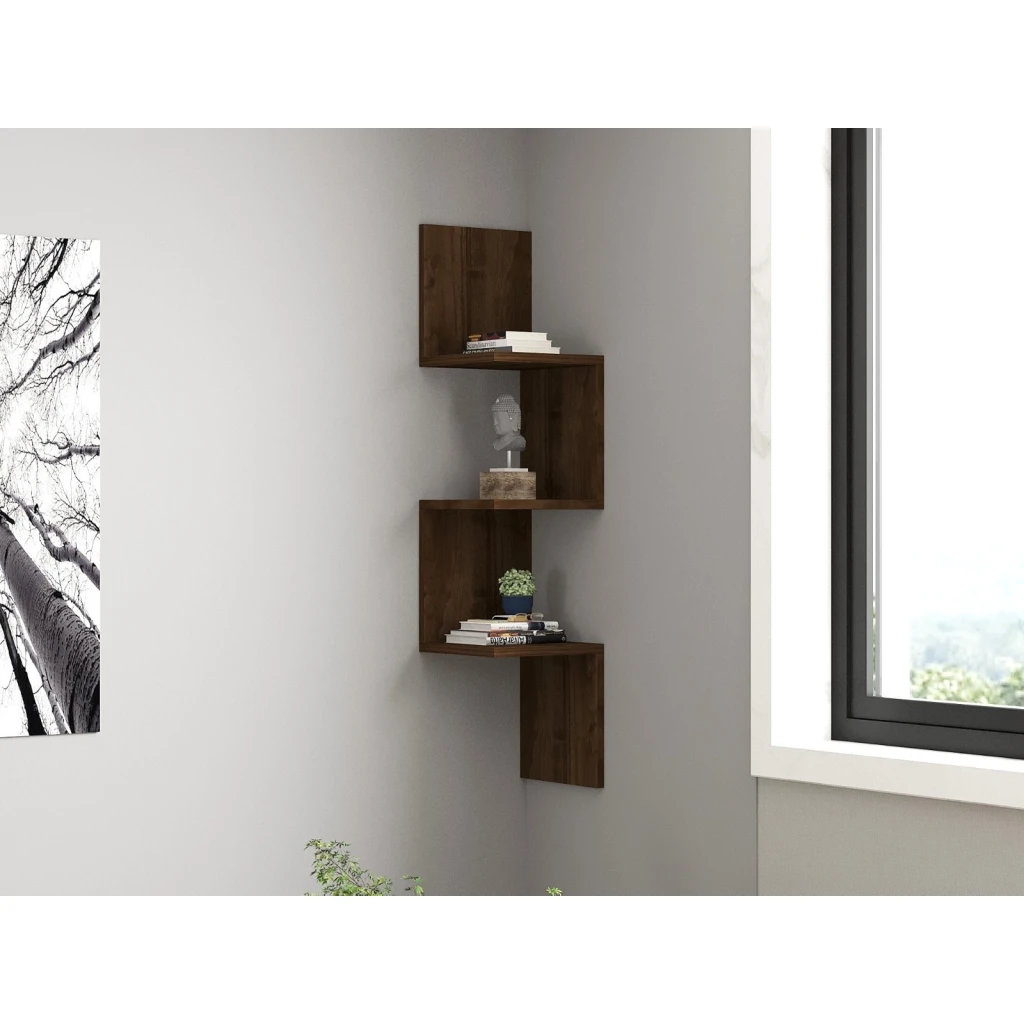 Настенная полка hanah home zikzak white 8