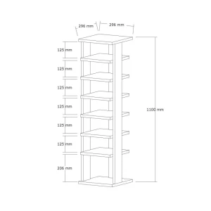 Обувница hanah home ayka sapphire oak Thumbnail 6