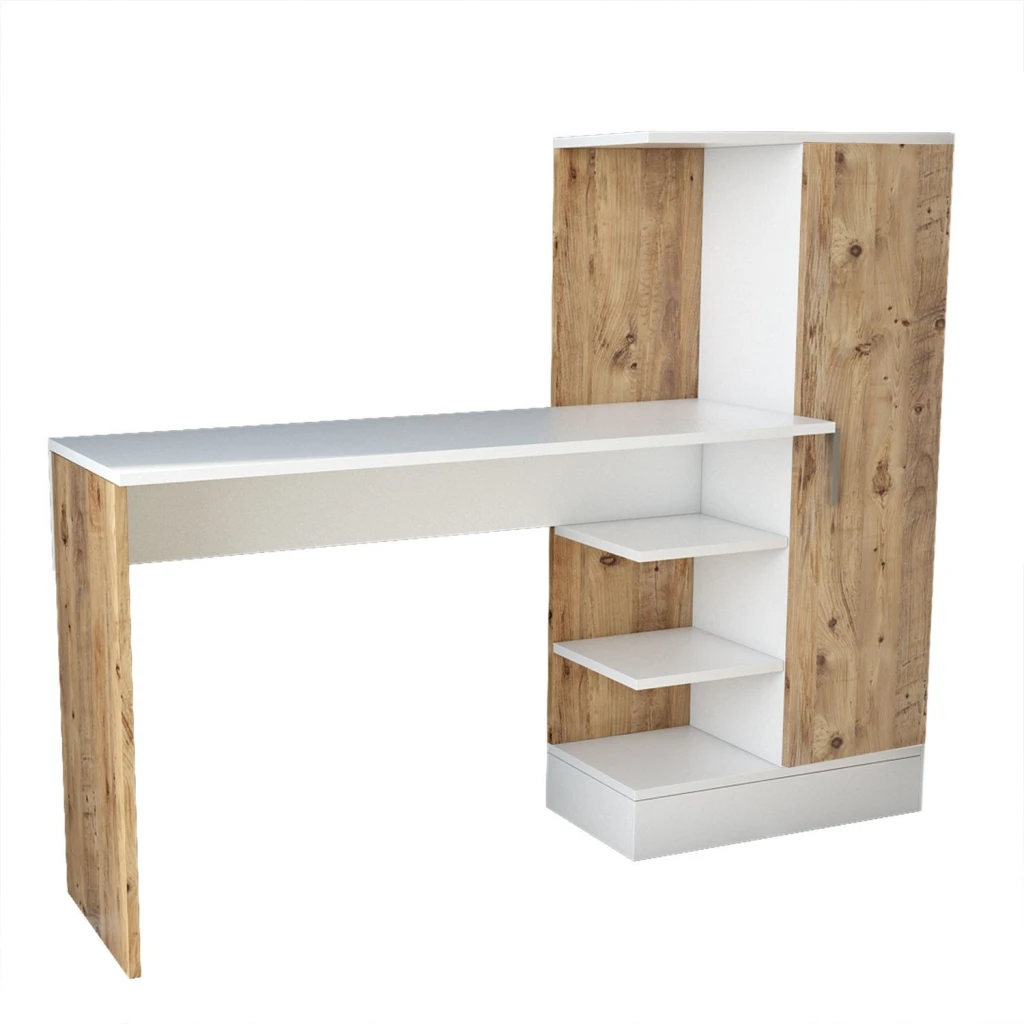 Masa de birou hanah home ct2-aw atlantic pine white 5