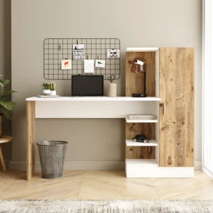 Masa de birou hanah home ct2-aw atlantic pine white Thumbnail 2