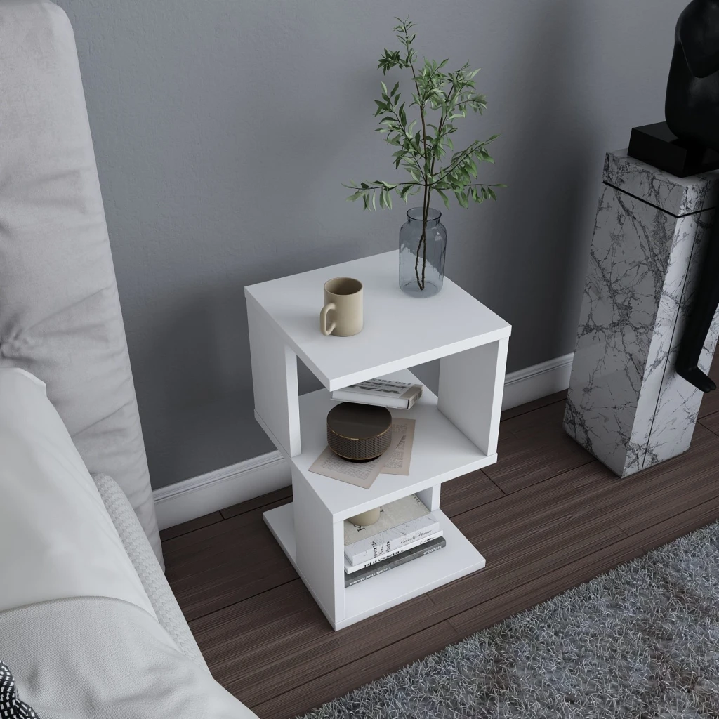 Noptieră hanah home carter white 2