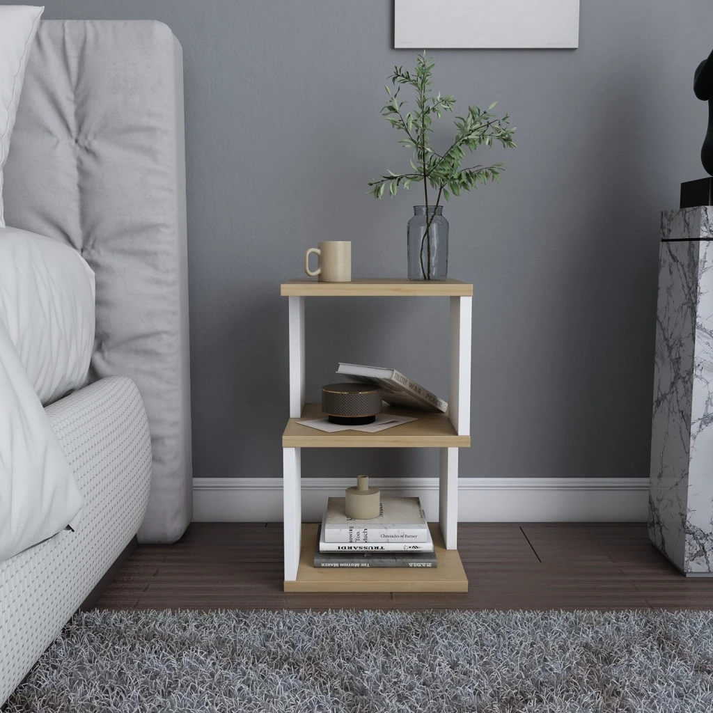 Noptieră hanah home carter white 9