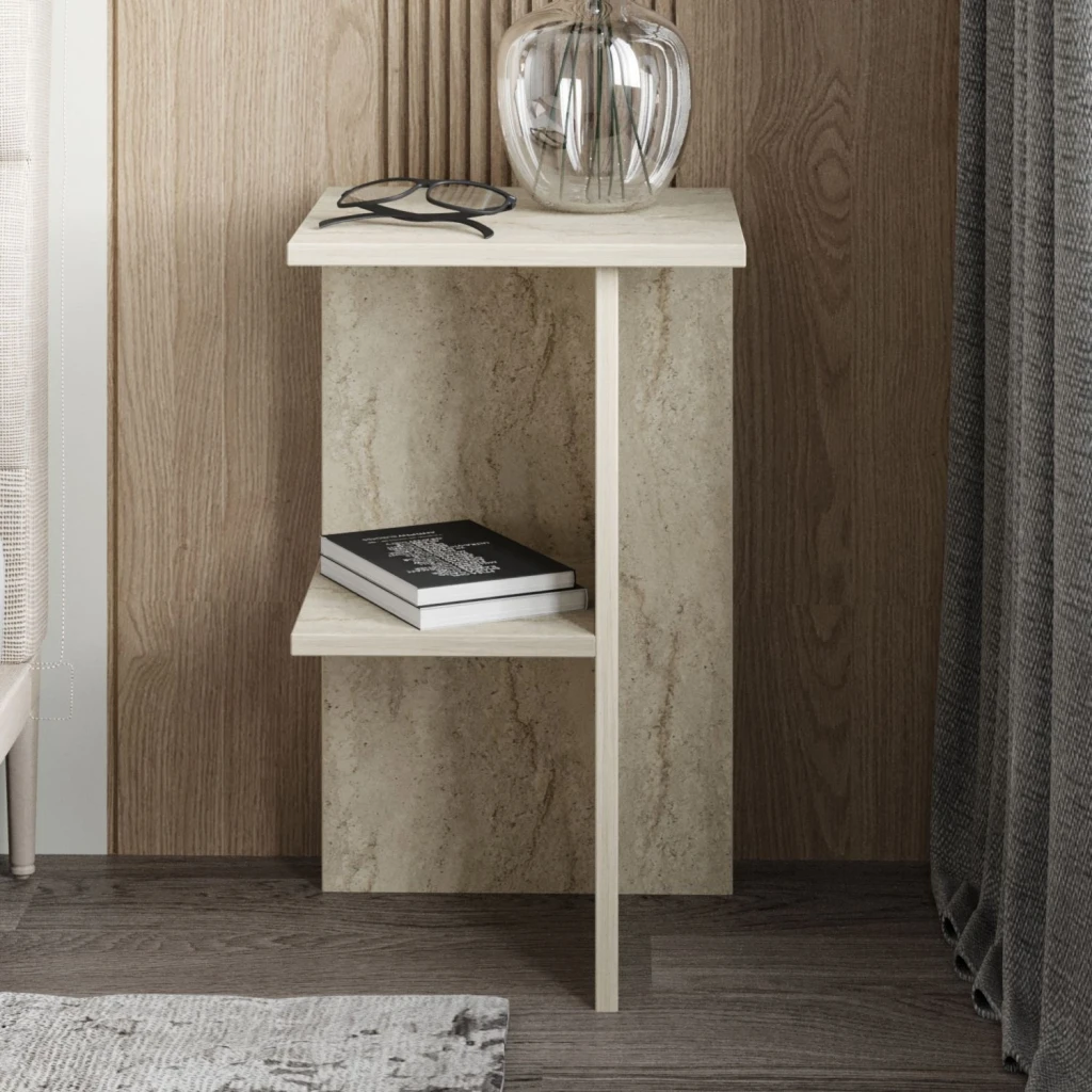Noptieră hanah home leray travertine 2