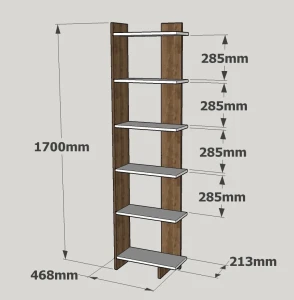 Стеллаж hanah home order white walnut Thumbnail 3