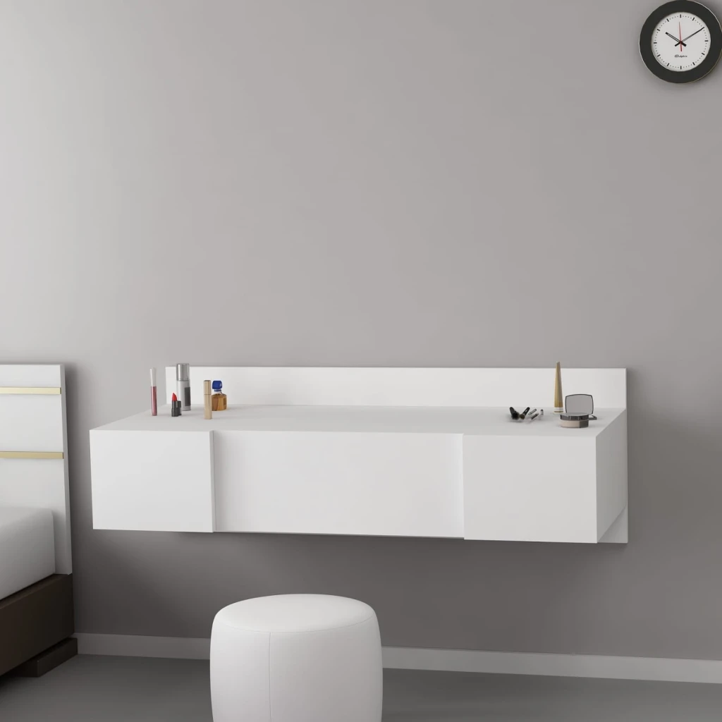 Măsuţă de toaletă hanah home zakkum white 3