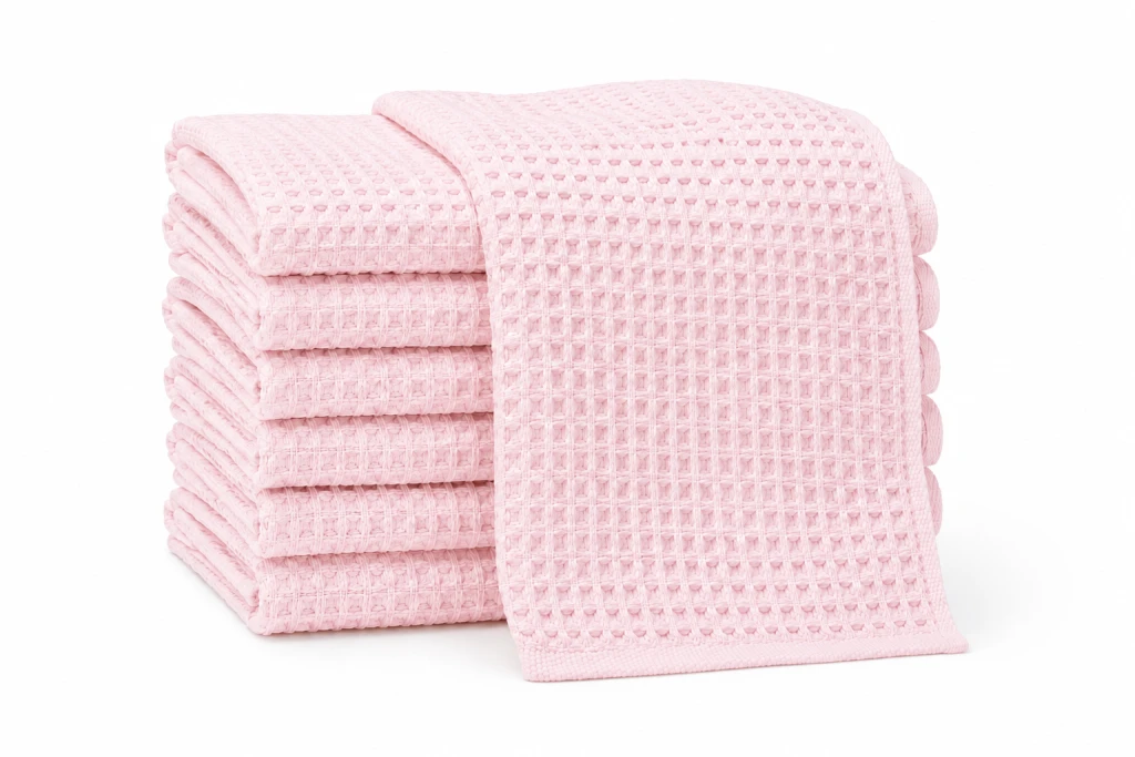 Prosop gofrat bucataria daria 40x70 pink - 320 gr/m2 2