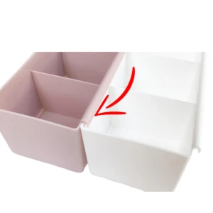 Organizator gondol plastik,  sabrina, 4 compartimente, 9x26x7,5 cm Thumbnail 5