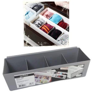 Organizator gondol plastik,  sabrina, 4 compartimente, 9x26x7,5 cm