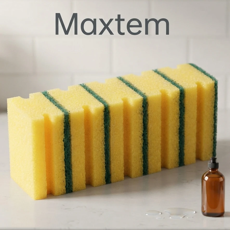 Губки для посуды, maxtem, 5 шт 2