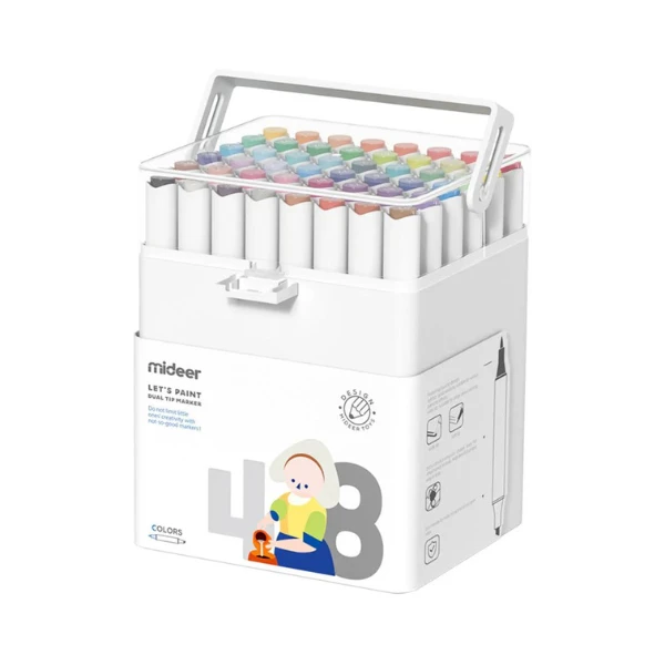 Set markere pentru schiță cu 2 capete, 48 culori 3