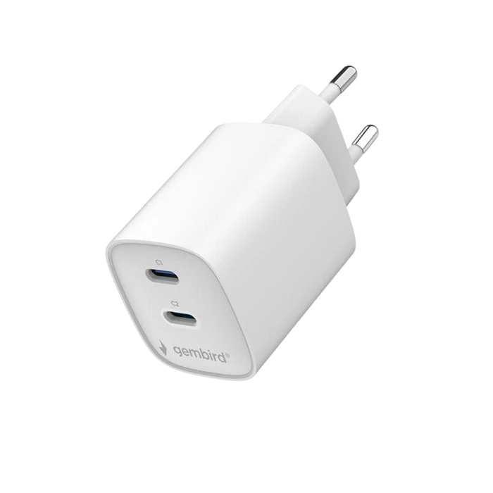 Încărcător gembird ta-uc-2c-pd45-01-w, 45w, alb 2