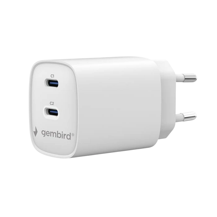 Încărcător gembird ta-uc-2c-pd45-01-w, 45w, alb 3