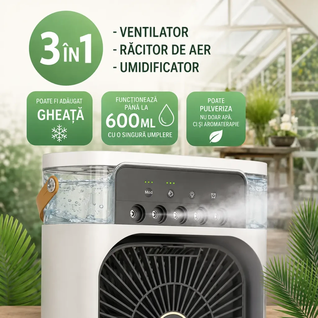 Set lenjerie de pat 4pcs + ventilator de masă 3in1, asortiment de culori, 06-ms269-20-ev, (mg1224) 2