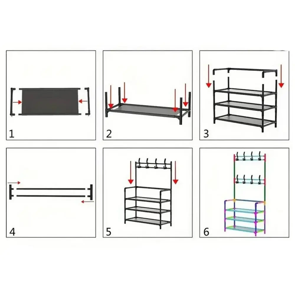 Etajeră cu 4 nivele 60*29,5*154cm ge3024, 401915 5
