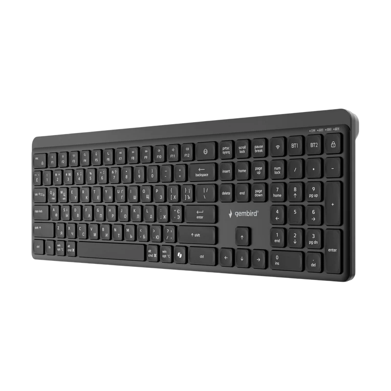 Tastatură gembird kb-wps-03-cyrl, fără fir, negru 4