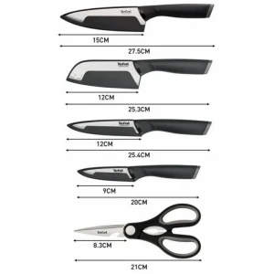 Set de cuțite tefal k2215s55, negru Thumbnail 2