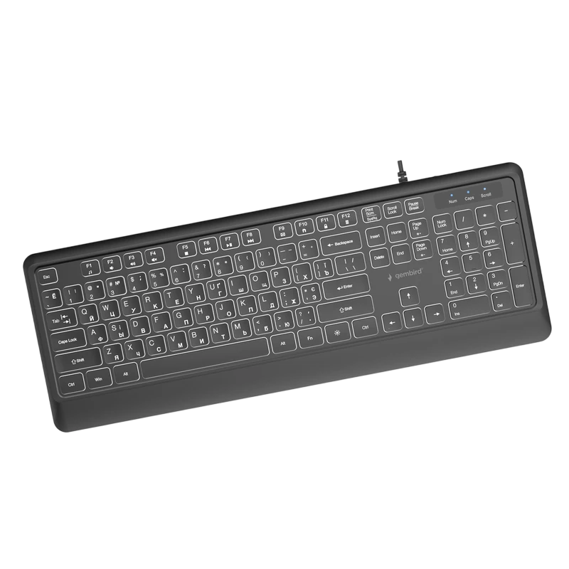 Tastatură gembird kb-uml-04-cyrl, cu fir, negru 3