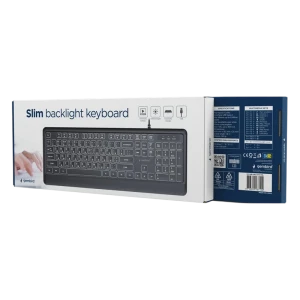 Tastatură gembird kb-uml-04-cyrl, cu fir, negru Thumbnail 2