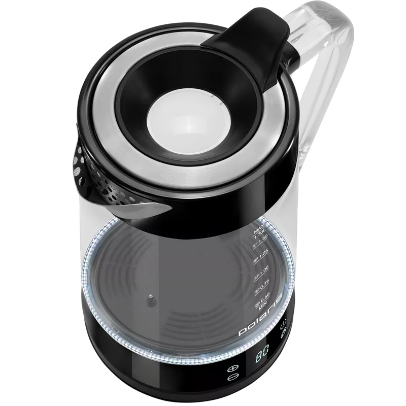 Электрочайник polaris pwk 1715cgld, чёрный 10