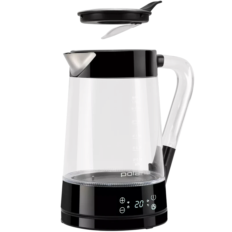 Электрочайник polaris pwk 1715cgld, чёрный 11