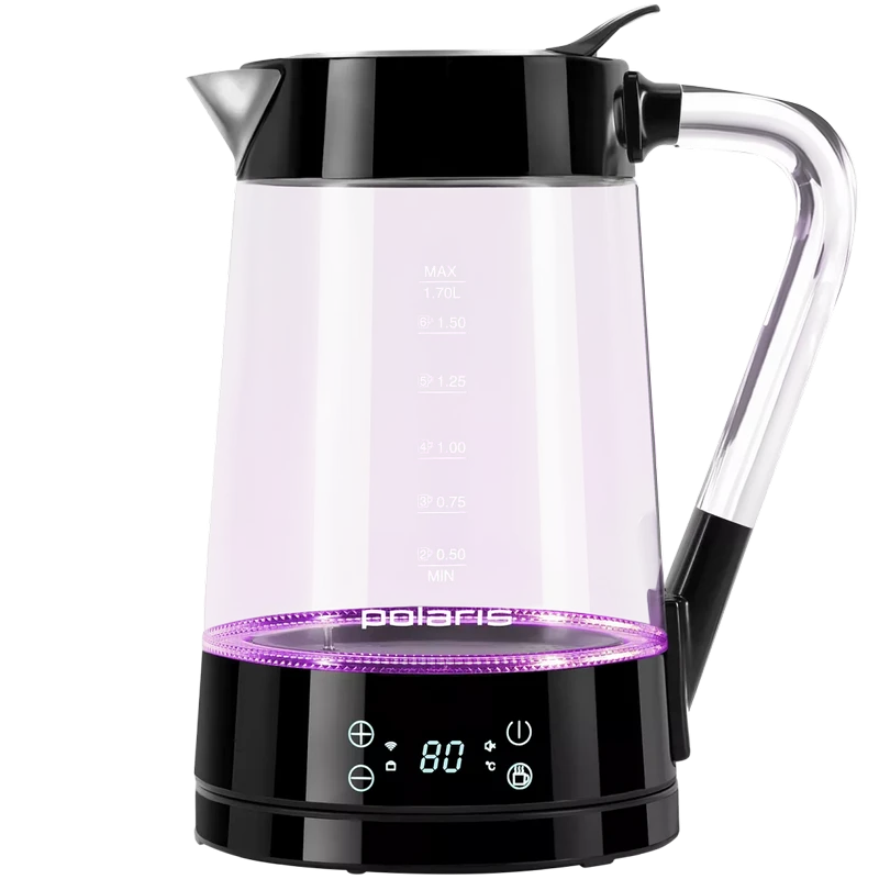 Электрочайник polaris pwk 1715cgld, чёрный 14