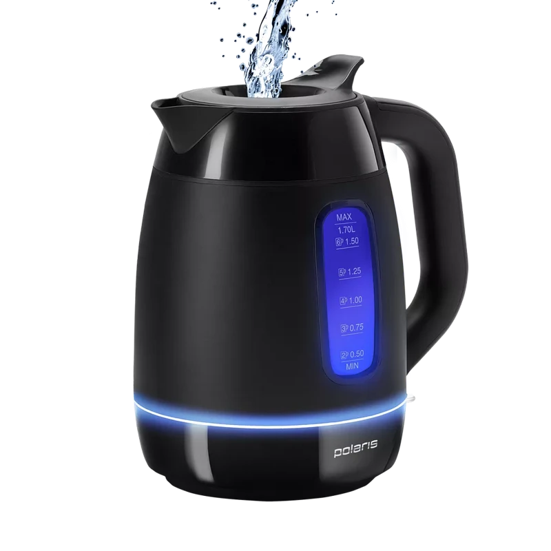 Электрочайник polaris pwk 0723ddw, чёрный 8