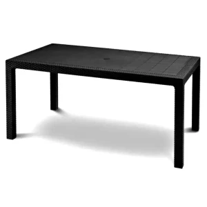 Прочный стол из полипропилена с современным дизайном 150x90 cm, negru (spt-r060)