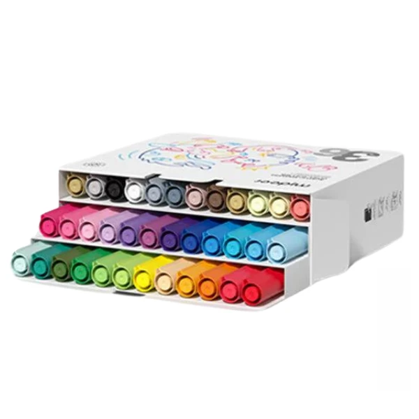 Set de markere acrilice cu peniță ultra moale, 36 culori 2