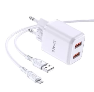 ЗАРЯДНОЕ УСТРОЙСТВО С ДВУМЯ ПОРТАМИ ДЛЯ IPHONE (JB026)