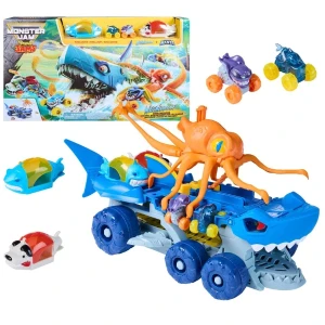 Set de joacă monster jam "megalodon vs. calmarul gigant"