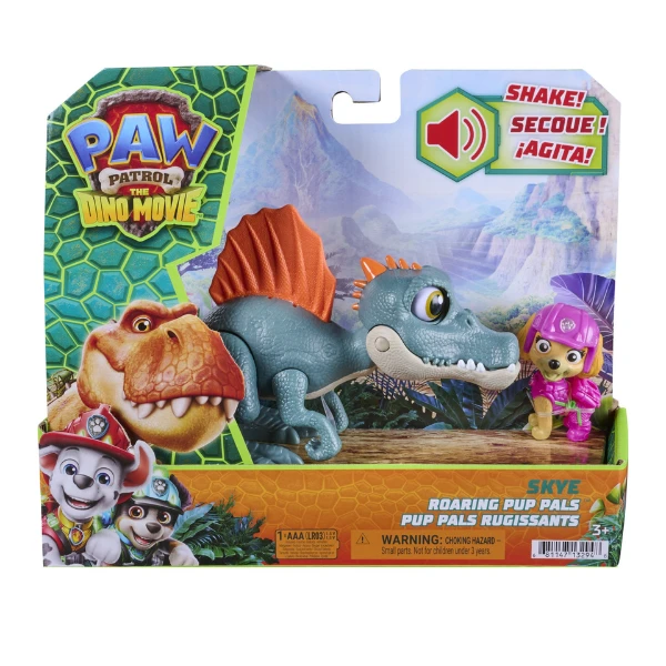 Set de joacă "filmul dino: dinozaur cu sunete și figurină cățeluș", seria patrula cățelușilor, 4 modele 8