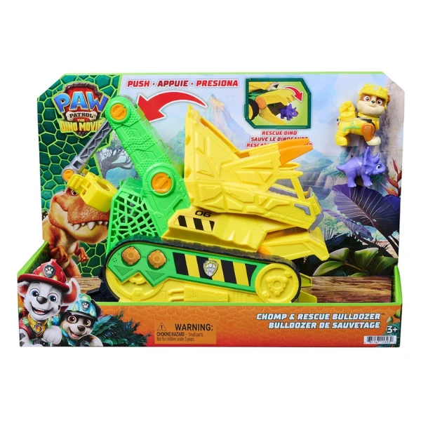 Set de joacă „filmul dino: buldozerul de salvare al lui rubble”, seria patrula cățelușilor 3