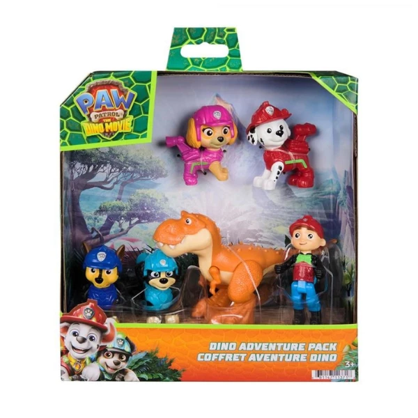 Set de figurine "filmul dino: echipa de salvare", seria patrula cățelușilor 3